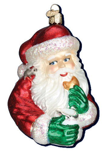 Merck Familys Old World Christmas Ornaments Santas