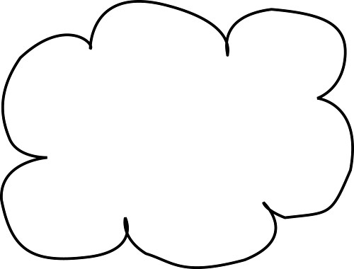 Cloud Clip Art Outline - Free Clipart Images