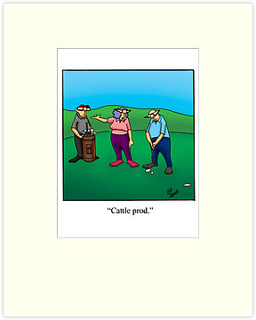 Funny Golf Cartoon!" Matted Prints by spectickles | Redbubble