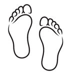 Children Walking Feet Clip Art - Free Clipart Images