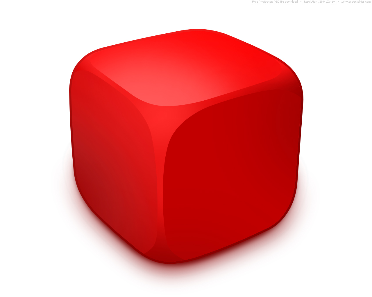 PSD red dice icon | PSDGraphics