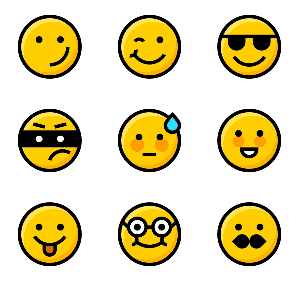 Smiley Icons - 1,833 free vector icons