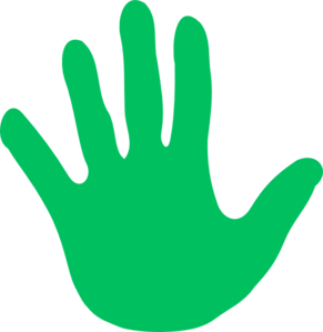 Colorful hands clipart