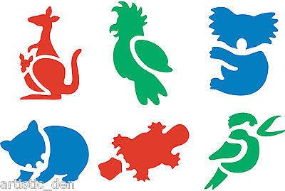 Kids Drawing Stencils Australian Native Animals (1) – Artistic Den