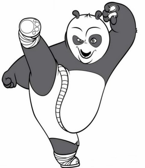 Kung Fu Panda Coloring Pages - Free Clipart Images
