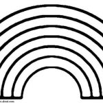 Plain Rainbow Coloring Page - Petalbum.net