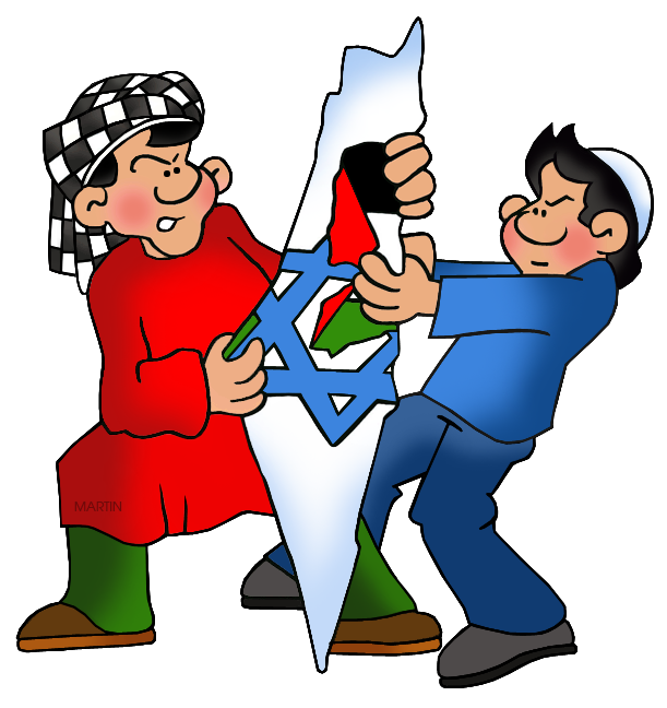 Free World History Clip Art by Phillip Martin, Arab - Israeli Conflict