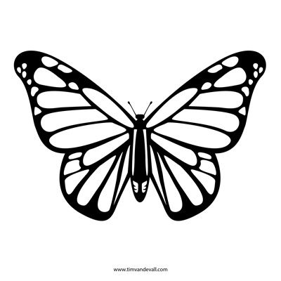 440 views Butterfly Template | Templates ...