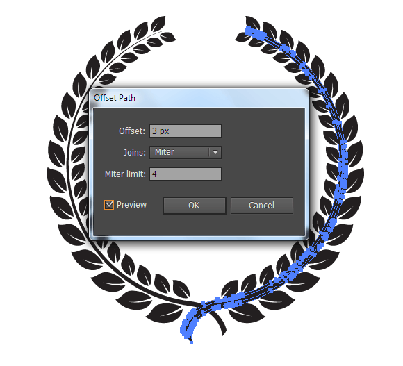 How to Create a Golden Laurel Wreath Vector in Illustrator - Vectips