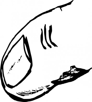 finger_with_nail_clip_art_ ...