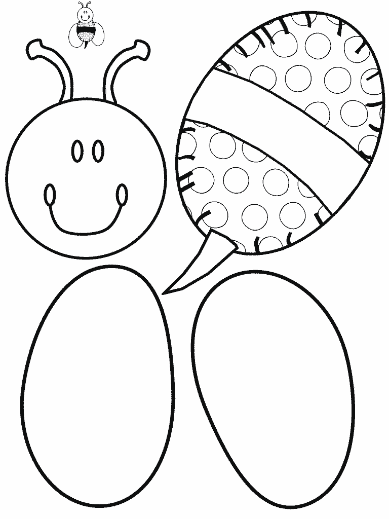 baby bees house: Bee templates