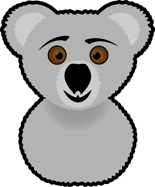 Koala clip art Free Vector