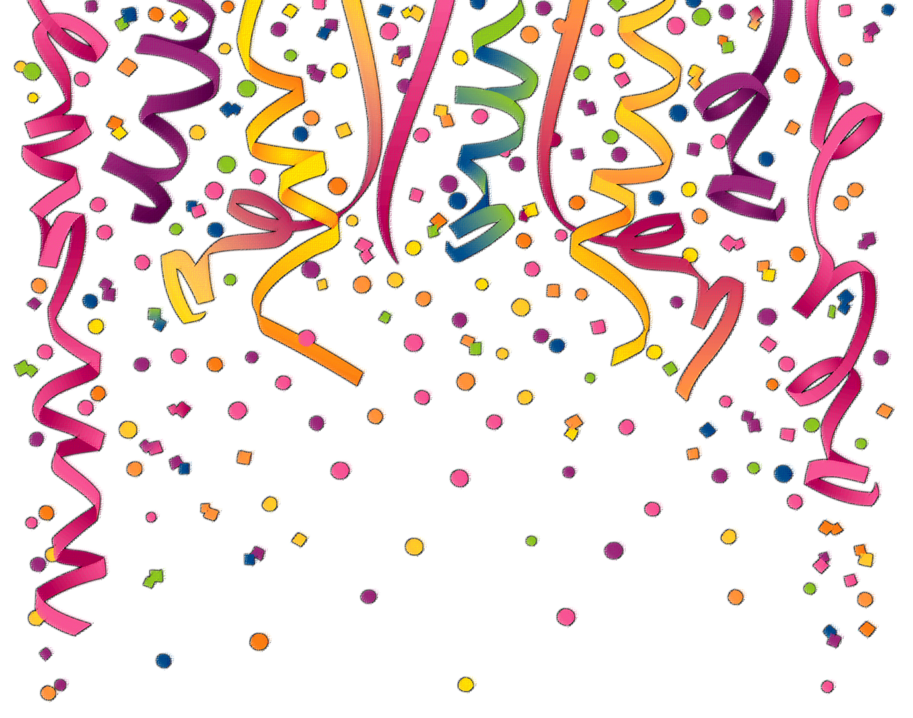 Birthday Confetti Background