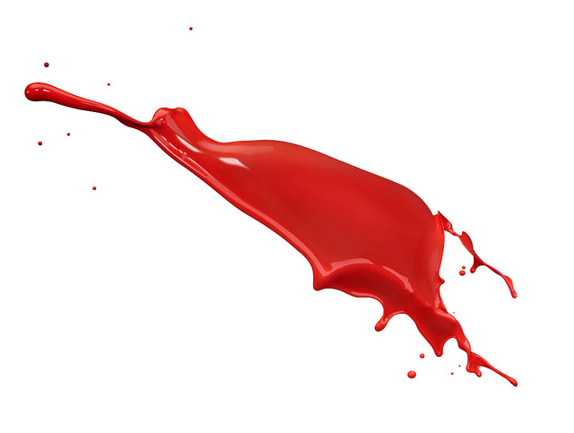 Red Paint Splash Royalty Free Stock Photo