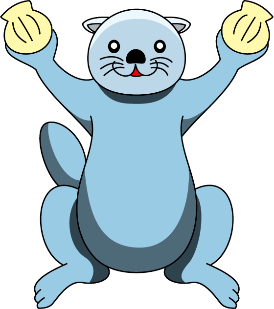 clip art of seaotter and tortoise-