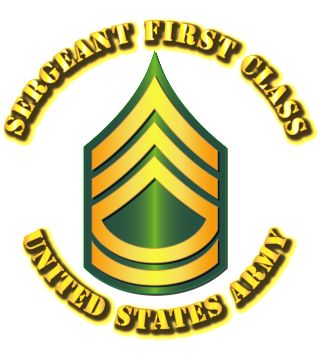 Army - Sergeant First Class - E7 - w Text | Army Rank - Branch ...
