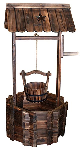Amazon.com : Lehigh Country Tx93809 4' Wishing Well : Patio, Lawn ...