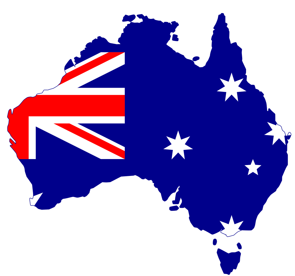 Flag Silhouette Australia - Rooweb Clipart