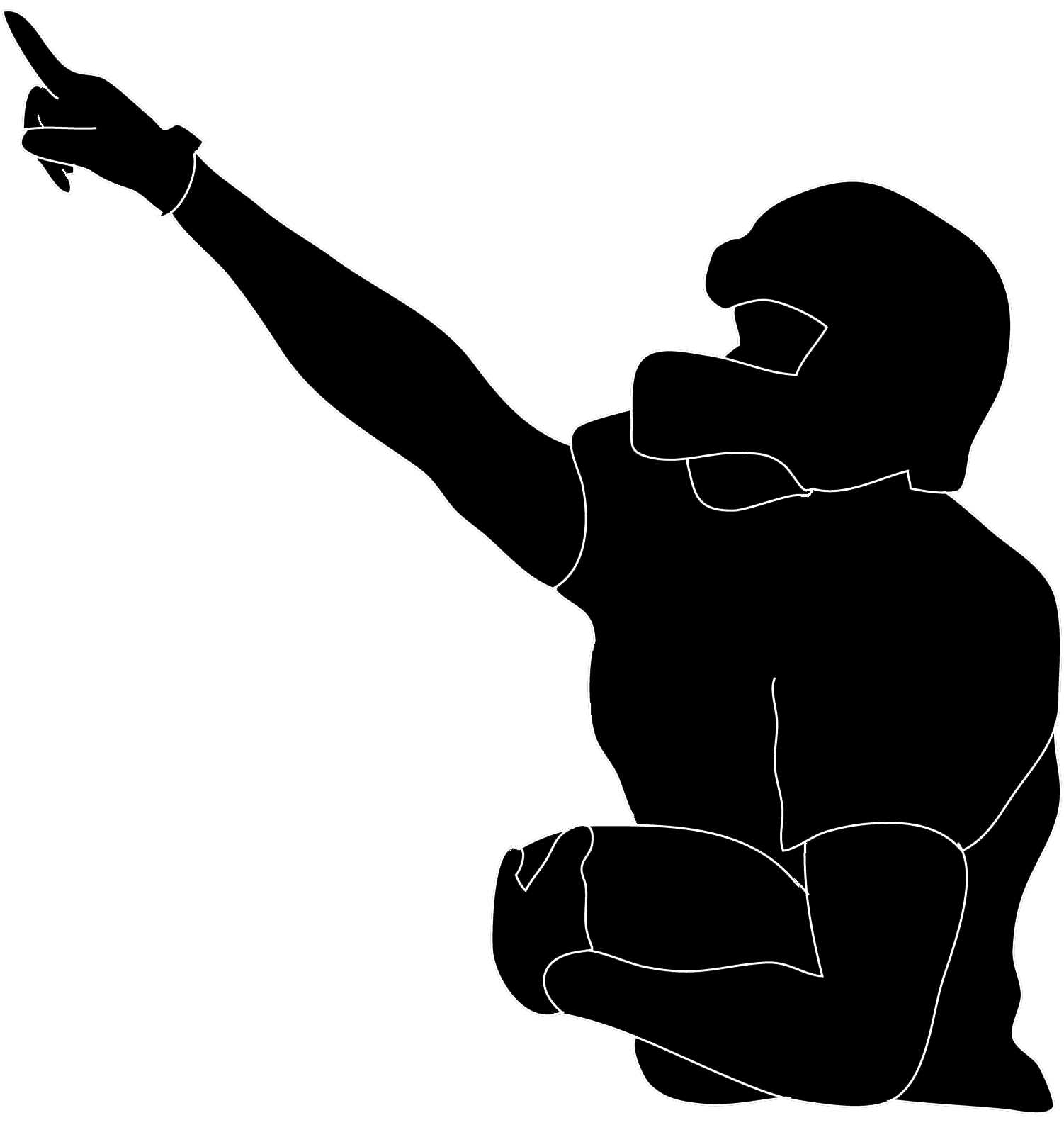 Football Player Silhouette | Free Download Clip Art | Free Clip ...