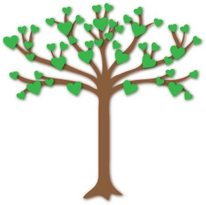 Tree with leaves clipart