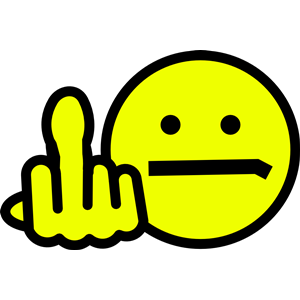 Middle finger emoji clipart