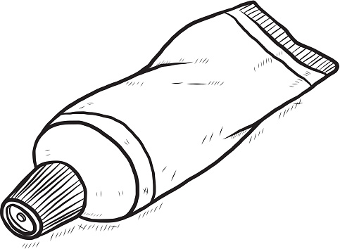 Clip Art Of A Toothpaste Tube Clip Art, Vector Images ...