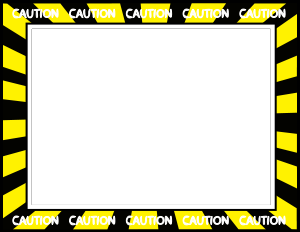 Caution Tape Border Clipart