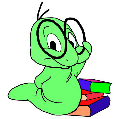 Bookworm Clipart Free