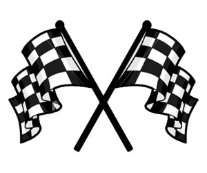 Checker Flags Temporary Tattoo | Temporary Tattoos by Custom Tags