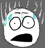 Drawing the face of fear for art, anime and cartoons.