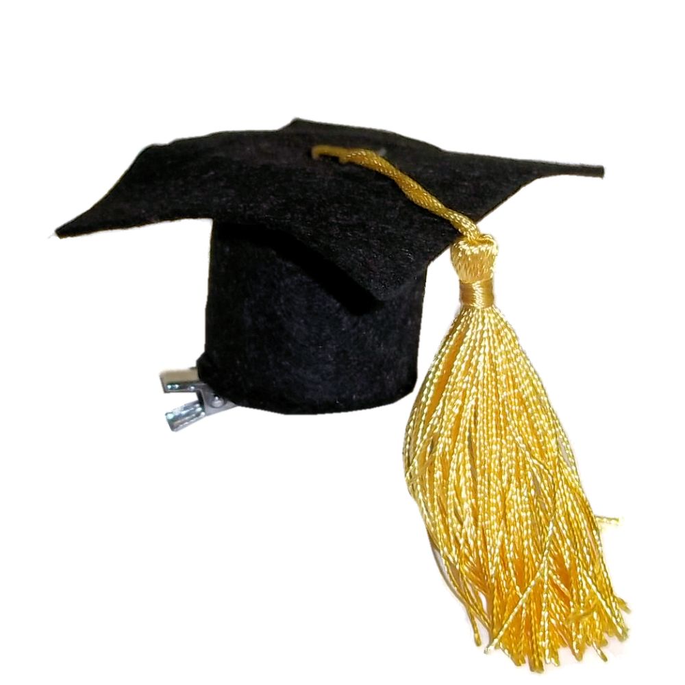 Mini Mortarboard Graduation Hat Hair Clip