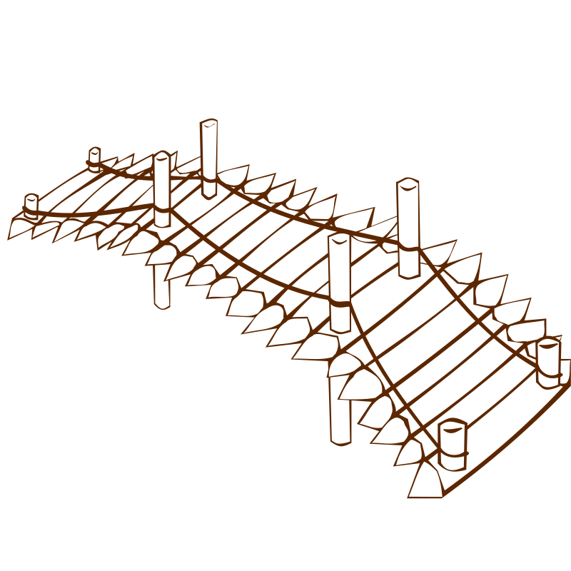 Clipart - RPG map symbols Wooden Bridge 2