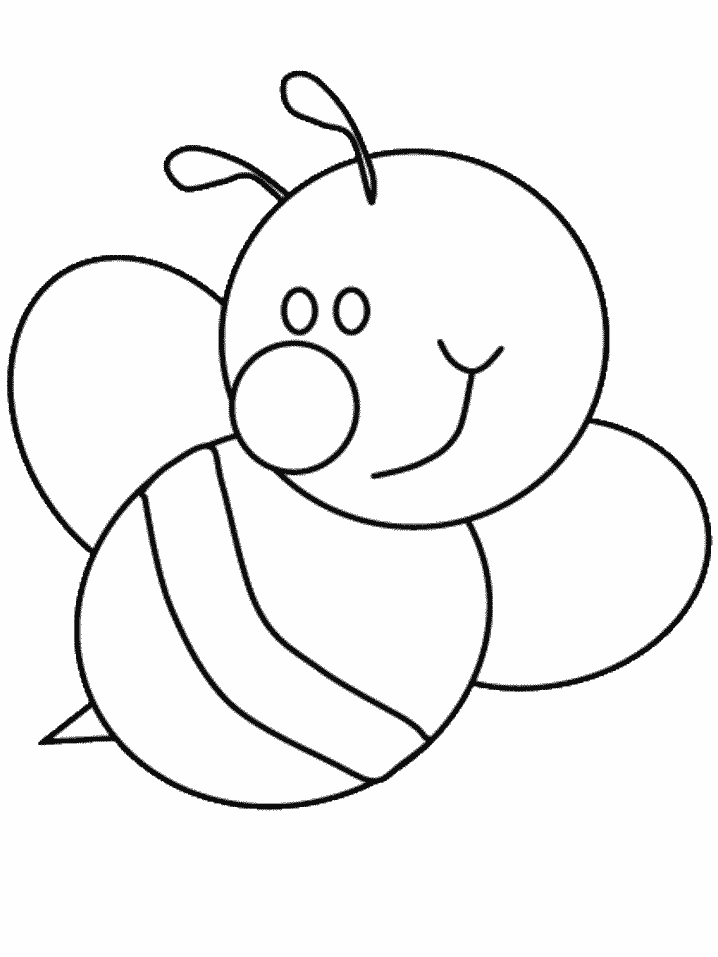 Bumblebee Colouring Page