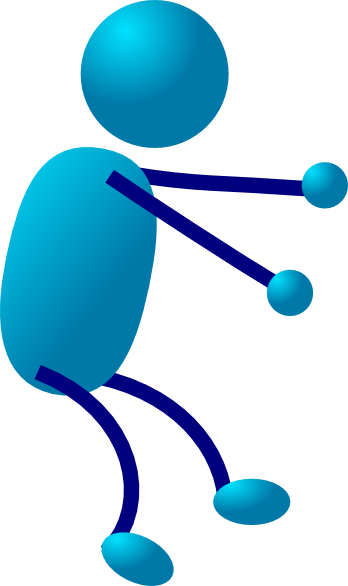 Stick Man clip art Free Vector