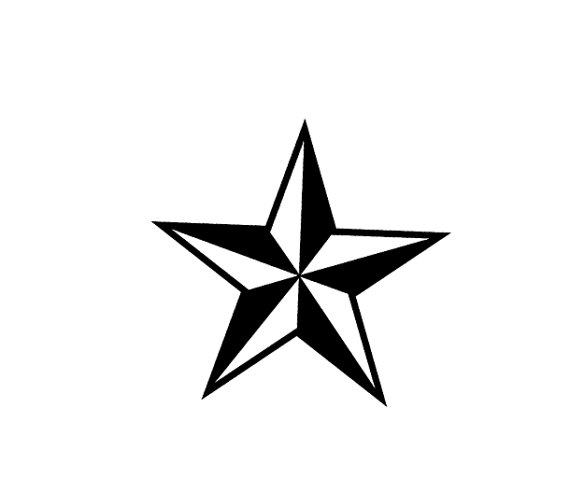 Handmade Clear Rubber Nautical Star Stamp by UnderThoseNeonLights