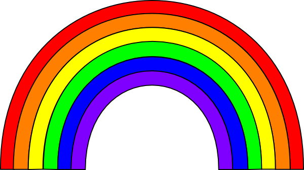 Free to Use & Public Domain Rainbow Clip Art