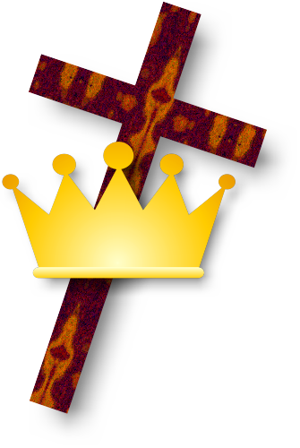 Cross and Crown - Image of the Cross and Crown Christian Symbol