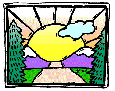 sunrise (in color) - Clip Art Gallery