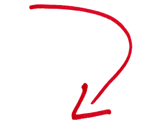 Arrow pointing to the down then left clipart