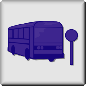 Bus Stop Symbol Clipart - Free to use Clip Art Resource