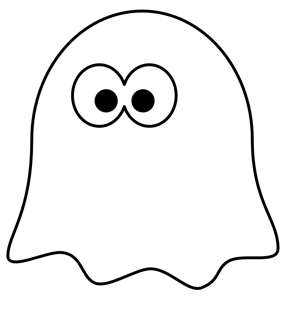 Ghost Outline Clip Art - Free Clipart Images