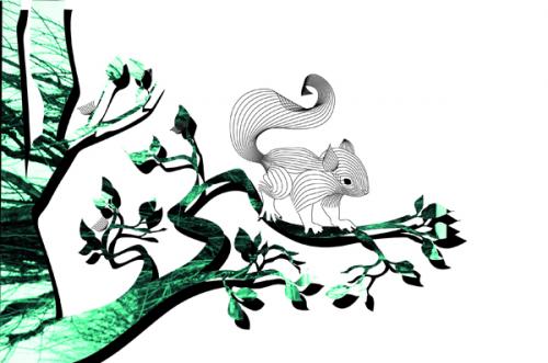 squirrel By tschidi | Media &amp; Culture Cartoon | TOONPOOL