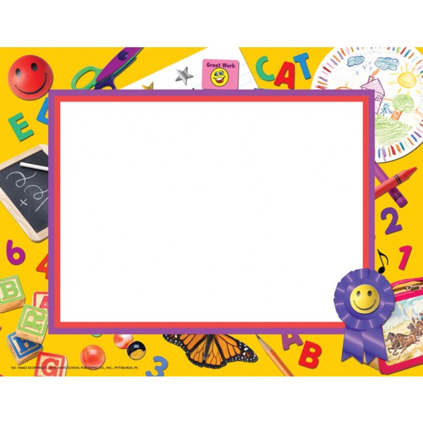 Preschool & Kindergarten Border Paper, Teaching - End of the Year ...
