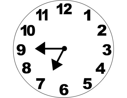 Quarter Hour Flashcards Vol. 3 - Telling Time With Analog Clocks ...