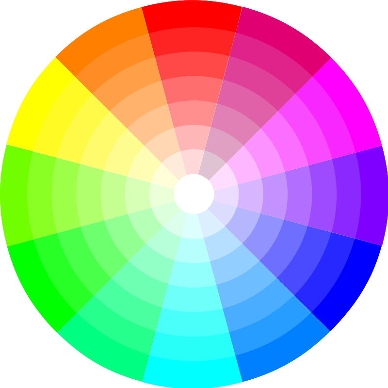 Color wheel clipart transparent