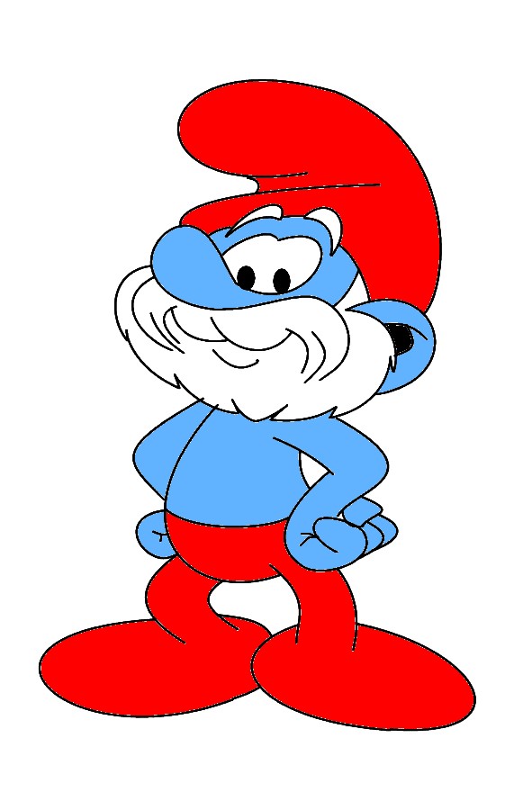 Papa smurf clip art