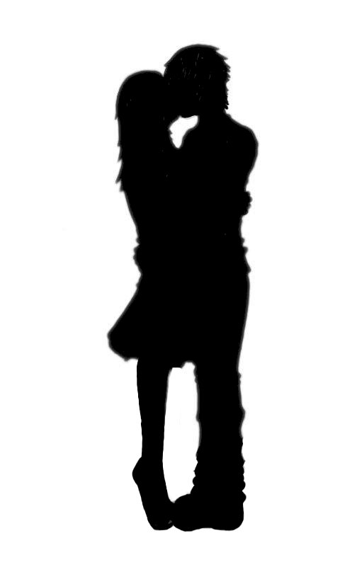 Kissing Silhouette - ClipArt Best