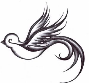 Bird Outline Tattoo - ClipArt Best