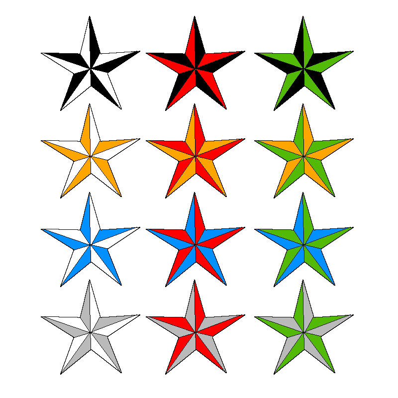 Nautical Stars by fluximal «STARS «Flash tatto sets «Tattoo ...