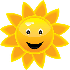 Sunshine Clipart Image - Clip Art Illustration Of A Bright Yellow ...